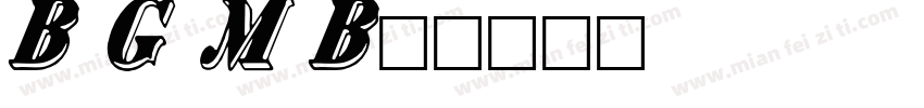 Bank Gothic Medium B字体转换